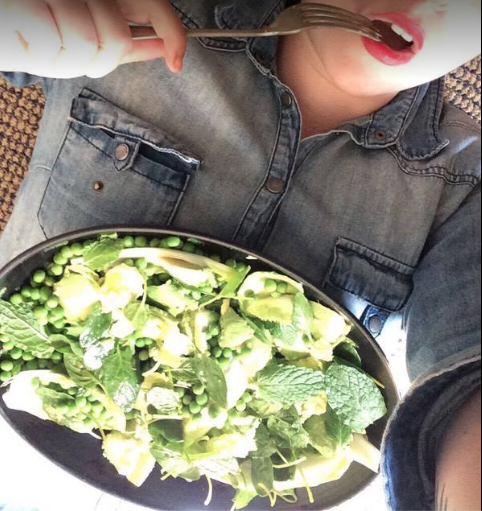  stock image #58639 woman laughing with salad 