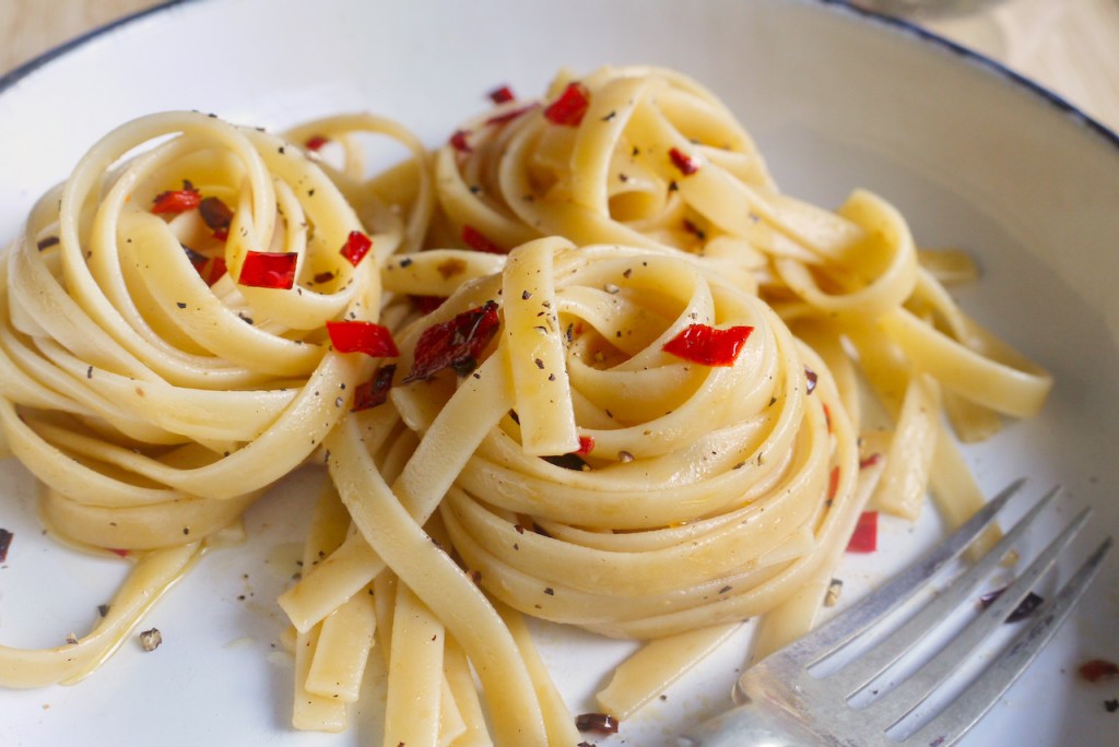 Pasta with chilli